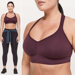 Lululemon Speed Up Bra C/D in Dark Adobe
